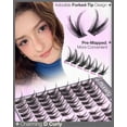 thumbnail image 4 of Láminas autoadhesivas Lvmixwig Cat Eye D Curly Black, 4 of 9
