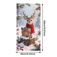 thumbnail image 3 of AOMXGD Christmas Door Tapestry, 35.5x71In Xmas Door Hanging Curtain, Bedroom Wall Party Fabric Decor, Polyester Holiday Door Cover, 3 of 9