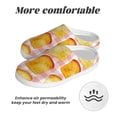 thumbnail image 6 of Haiem Tasty Toasts Print Women's Fuzzy Memory Foam House Slipper Cozy Home Footwear Non-slip Winter Slippers-37/38, 6 of 7