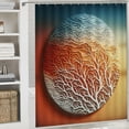 thumbnail image 6 of Orinice Coral Branches Sunset Underwater Bathroom Decor Set, Colorful Luxurious Graphic Print Polyester Fabric Shower Curtain Set with Hooks, Waterproof Washable Curtain, Multi-Size Options 36x72, 6 of 7