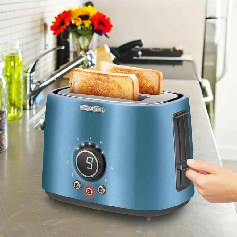 Rise by Dash 6056038 2 Slot Toaster Blue