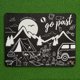 thumbnail image 1 of Manta de camping impresa de 200x150 cm con correa de transporte Alfombrilla de picnic Estera de playa (Negro), 1 of 9