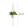 thumbnail image 5 of Apuakthei - Soporte para macetas de macramé para plantas, cesta colgante, cuerda de yute, artesanía trenzada, 5 of 5