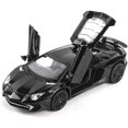 thumbnail image 1 of Vehículo de juguete Lamborghini negro coleccionable de aleación, modelo de automóvil fundido a presión con luces y sonido, 1 of 1
