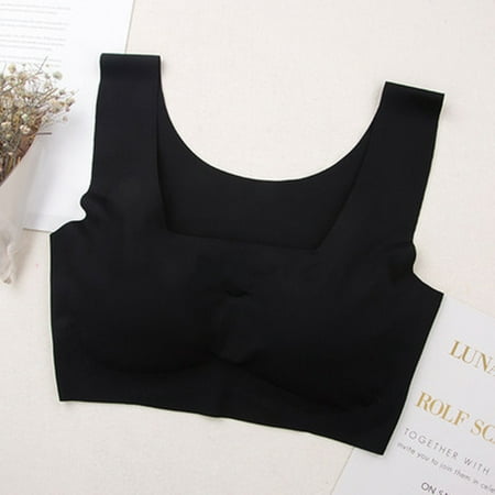 

Himiway Sports Bras for Women Sexy Lace Top Bra No Rims Underwears Vest Style Sports Base Underwears Workout Sets for Women Workout Tops for Women Black Xl