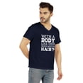 thumbnail image 2 of Inkmeso Mens Tshirt&nbsp;With A Body Like This Who Needs Hair ? Tshirt For Daddys Gift Tee Shirt For Funny Balding Dad Tee, 2 of 6