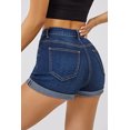 thumbnail image 7 of Alove Women's Ripped Denim Jean Shorts High Waisted Stretchy Folded Hem Short Jeans, 7 of 7