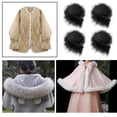thumbnail image 3 of Tiras precortadas de tela de felpa peluda, piel artesanal difusa para , pelo de barba, disfraz de Cosplay, accesorios de decoración de enanos Negro BLESIY Tela de piel sintética, 3 of 8