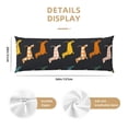 thumbnail image 3 of Zufioo Plaid Dachshund Print 20x54 Inch Long Body Pillowcase, without Pillow Core, Pillow Case with Hidden Zipper, Ideal Gift for Home Furnishings, 3 of 7