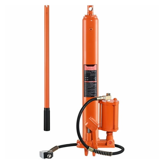 8 Ton Hydraulic Long Ram Jack - Engine Hoist Cylinder, 26-46.1 Inch Lift, Clevis Base, Dual Pump - Heavy Duty Lifting for Automotive, Construction & Industrial