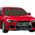 thumbnail image 2 of Fuzoiu Elegant Gold Moose Print Car Windshield Sun Shade,Block Uv Rays Sunshade,Foldable Front Window Sun Visor Protector for Car,SUV,Truck-Keep Vehicle Cool-Elegant Gold Moose, 2 of 8