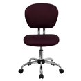 thumbnail image 7 of Scranton & Co Mid-Back Mesh Task Office Chair in Burgundy, 7 of 7