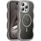thumbnail image 1 of Funda magnética para iPhone 16 Pro, compatible con MagSafe, diseño de marco ondulado transparente 2025, funda protectora de borde suave, bonita, transparente, mate, a prueba de golpes, 1 of 6