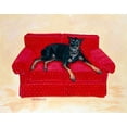 thumbnail image 2 of Dillon, Carol 24x20 White Modern Wood Framed Museum Art Print Titled - Dobie on Red, 2 of 4