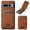 Khaki, variant on Case for Google Pixel 10 /10 Pro, Detachable Wallet Case with Card Holder, PU Leather Shockproof Magnetic Phone Cover Support Car Mount with Flip Kickstand for Google Pixel 10 /10 Pro, Brown