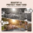 thumbnail image 5 of Devoko 44 Pack Interlocking Deck Tiles, 12x12 Inch Waterproof Plastic Patio Floor Tiles, Snap Lock Outdoor Flooring for Balcony Pool Garden, Gray, 5 of 7