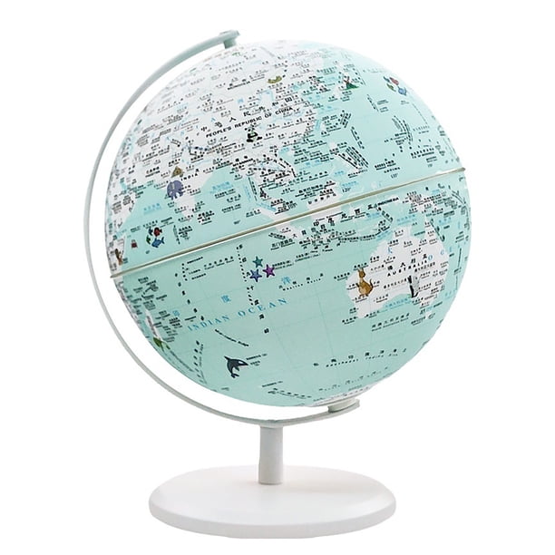 Oficina y papelería Globo terráqueo giratorio de 360°, luz AR, globo terráqueo de alta definición
