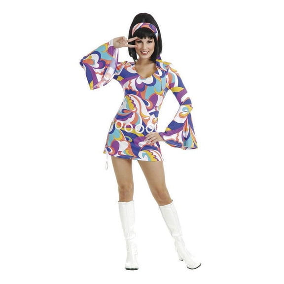 Charades Women's Disco Hottie Costume Set, Multi, X-Large