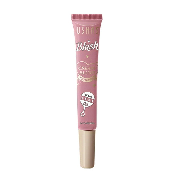 Colorete en polvo de 4 colores para labios y mejillas, acabado natural y luminoso, 12 ml.