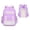 Purple, variant on Color Block Casual Backpack with Air Cushion Support & Multi-Pocket Design – Lightweight Daypack for Travel, Work, and Daily Essentials