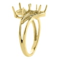thumbnail image 3 of 14K Yellow Gold Diamond Natural Tanzanite 2-stone Ring Oval 8x6mm, size 8, 3 of 4