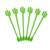 6Pcs Cafe Plastic Flamingo Cactus Tropical Disposable Coffee Stirrer Cocktail Tool Mixing Sticks Swizzle Sticks F