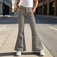 thumbnail image 2 of Bell Bottom Pants for Girls High Waist Y2k Pants Girls Wide Leg Pants Back to School Clothes Plaid School Pants Size 5-16 Years, 2 of 5