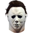 thumbnail image 1 of Halloween Scar White Michael Myers Mask High Quality Latex Life-Like Horror White Face Headgear with, 1 of 1