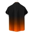 thumbnail image 6 of LWITHSZG Mens Short Sleeve Button Down Shirts Dressy Casual Gradient Collared Blouses Spring Summer Fashion Plus Size Tops with&nbsp;Pocket, 6 of 6