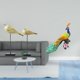 thumbnail image 2 of Estatuas de pájaros,Estatuas de pájaros de madera,decoración del hogar,decoraciones de pájaros,Figuras de animales de madera para decorar el escritorio,Estatua del pavo real,Estatua de pavo, 2 of 8