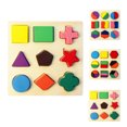thumbnail image 1 of Cheers Forme Géométrique Plaque Enfants Puzzle en Bois Cognitive Correspondant Conseil, 1 of 1
