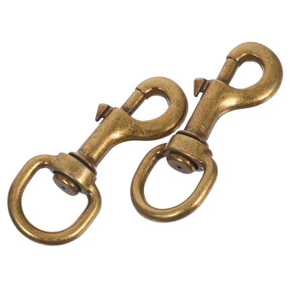 Supvox Leash Clips Pet Collar Spring Hooks Zinc Alloy 2Pcs for Camping Coffee