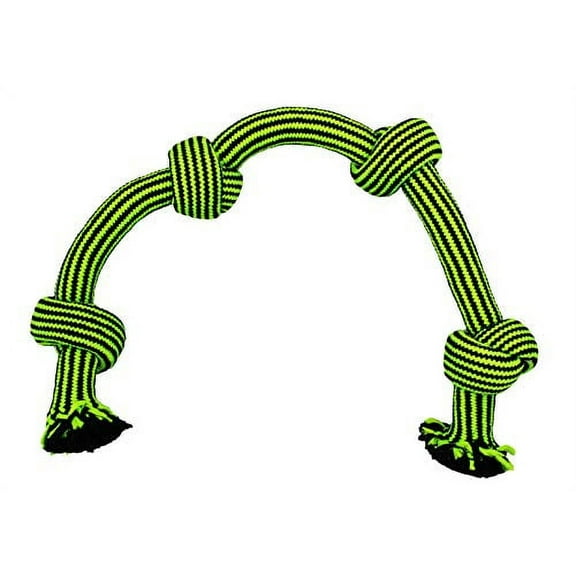 Knot-n-Chew Large/Extra Large 4 Knot-Green/Black