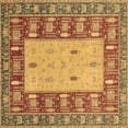 thumbnail image 1 of Ahgly Company Indoor Square Abstract Brown Modern Area Rugs, 4' Square, 1 of 4