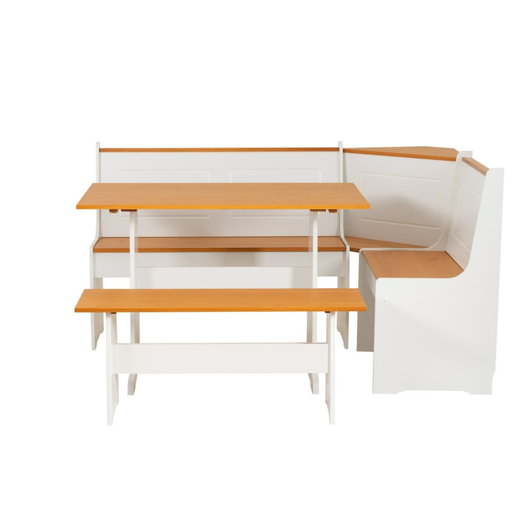 Linon Ardmore 3-Piece Farmhouse Indoor Dining Nook with Storage