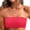 56#Red, variant on Women's Strapless Swim Top Bandeau Bikini Top Detachable Strap Vacation Beach Swimwear