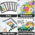 thumbnail image 3 of Educational Preschool Placemats Set of 6 Boho Plastic Table Mats Toddler Children Montessori Place Mats for Kids Washable Vinyl Holiday Table Decoration for Indoor Outdoor Party Kitchen Dining Table, 3 of 10
