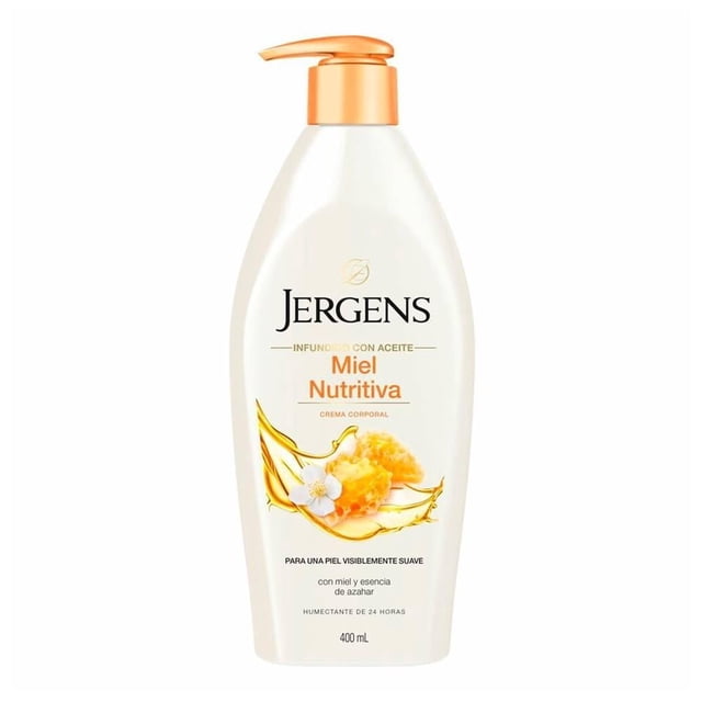 Crema corporal Jergens miel nutritiva y esencia de azahar 400 ml