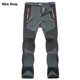 thumbnail image 3 of LNGXO pantalones de senderismo gruesos y cálidos de lana para hombre, impermeables, a prueba de viento, para exteriores, pantalones de lluvia de concha suave, pantalones de esquí para acampar y sender, 3 of 5
