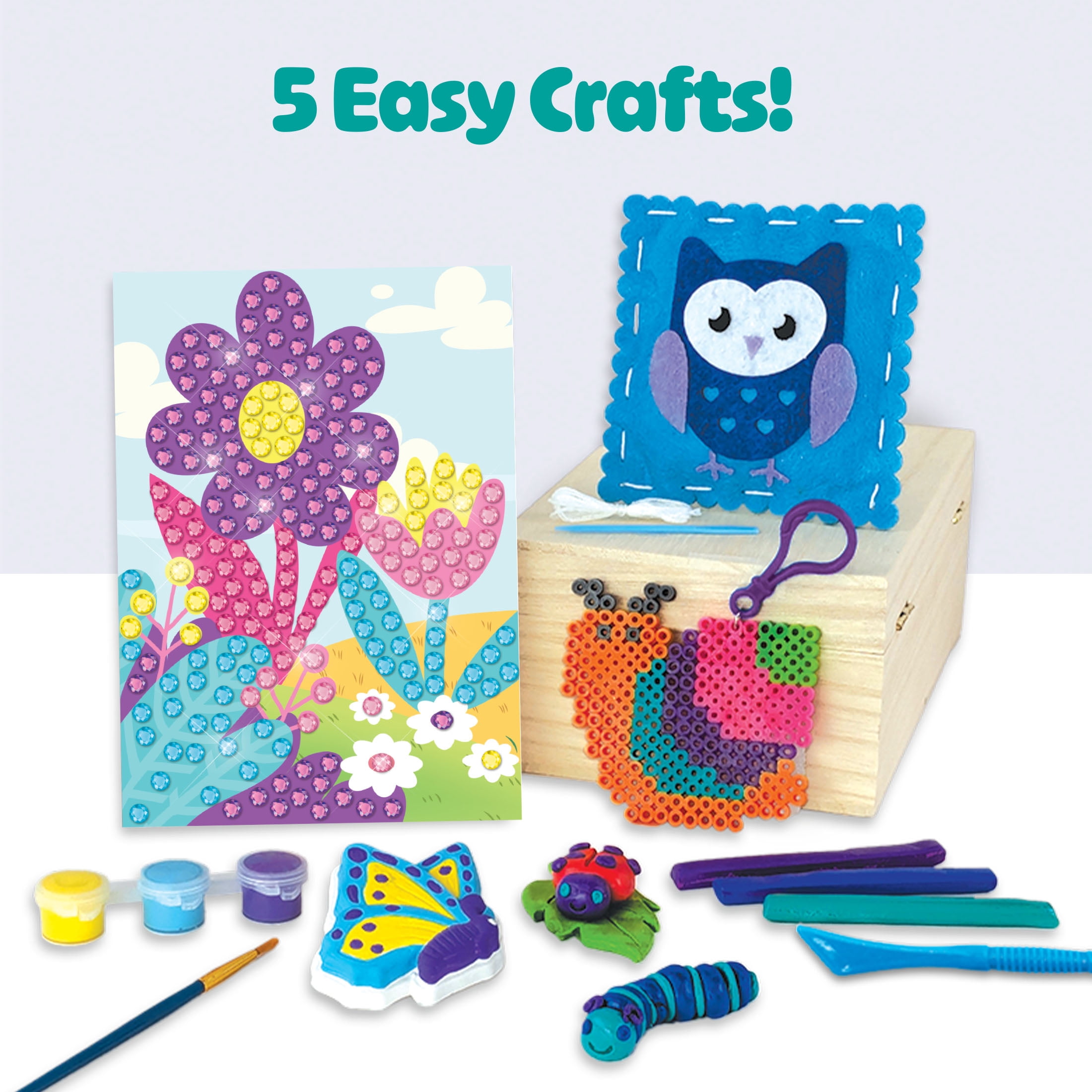 Hello Hobby Five-in-One Arts and Crafts Kit for Kids