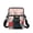 Black Cat Rose Print, variant on FUIALDOLG Stretch Polyester satchel pouch Lightweight Zipper Crossbody Purse for Travel, Black Cat Floral Design Crossbody Bag