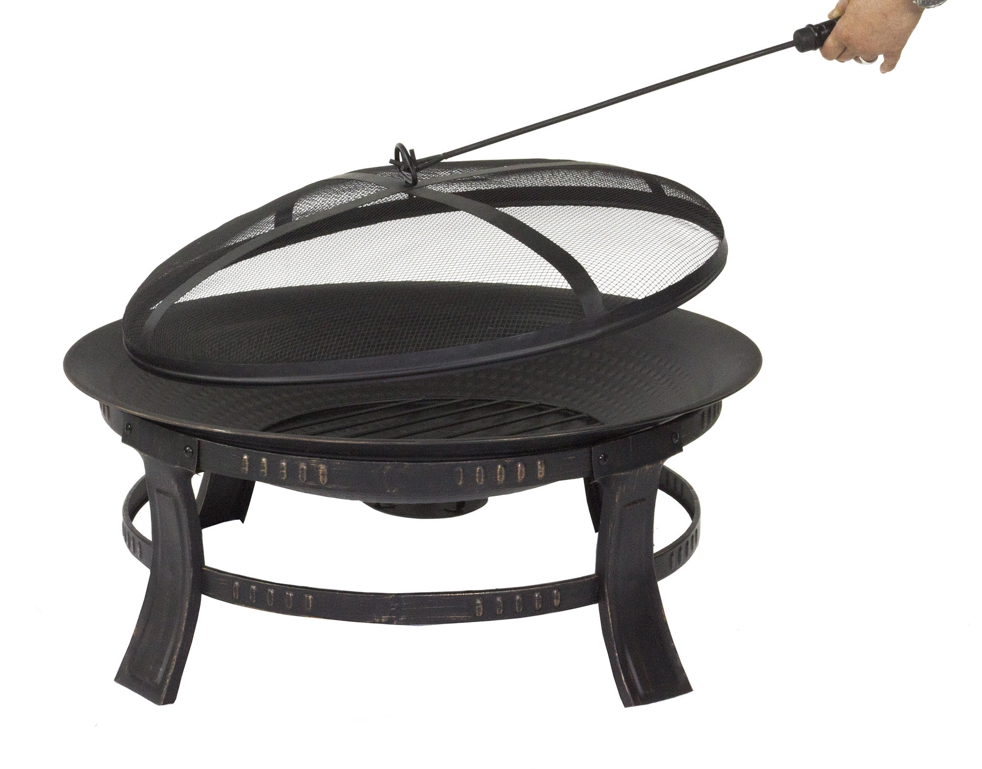 Pleasant Hearth OFW106R 30" Brant Outdoor Wood Fire Pit