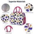 thumbnail image 4 of Insulated Lunch Bag for Women, Floral Print Oxford Fabric Lunch Box, Leakproof Thermal Cooler Tote for Work, School & Picnic, Leopard Animal Print, 4 of 5