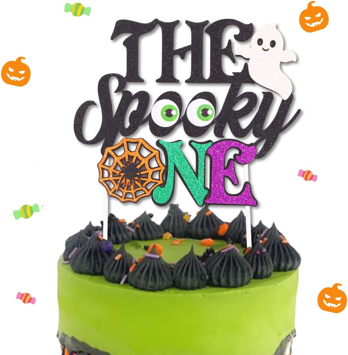 The Spooky One Cake Topper Halloween 1st Birthday Cake Topper with