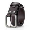 thumbnail image 3 of Wrangler Men's Genuine Leather Belt with Removable Buckle, 38mm Casual Belt for Jeans, Gifts for Men, 3 of 10