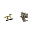 thumbnail image 6 of 2 Sets Miniature Horse Figurine Owl Figurine Sculpture Collectible Resin Craft for Living Room Office Shelf, 6 of 8