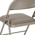 thumbnail image 3 of 2 Pk. HERCULES Series Double Braced Gray Vinyl Folding Chair, 3 of 9