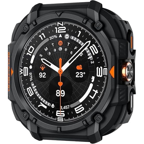 Rugged Case Compatible with Samsung Galaxy Watch Ultra (2025/2024),Durable TPU Cover for Samsung Galaxy Watch 8 40mm/Samsung Galaxy Watch 8 44mm/Samsung Galaxy Watch Ultra 47mm