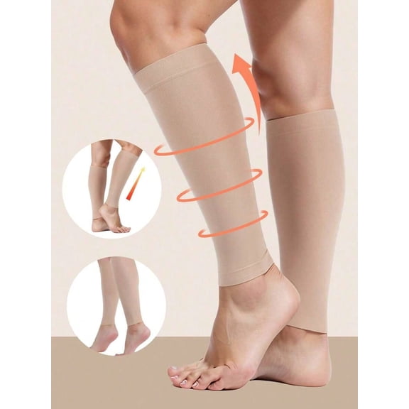 1 Pair 20 30mmHg High Compression Socks Unisex Women s Footless Men s Short Compression Soccer Sports Socks Suitable For Running Travel Work Autum