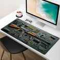 thumbnail image 1 of Fiudx Cool Weapon Build Weapon Parts Display Large Gaming Mouse Pad, 1 of 3